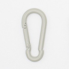 ButtonKing 彩色單鍵式登山扣包包掛環, 灰色, 2個