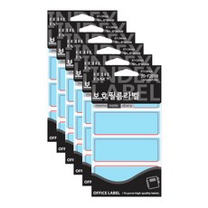 쁘띠팬시 보호 필름 라벨 견출지 20-F201, 13개입, 6개