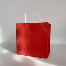 素雅禮品包裝素色購物袋, 紅色