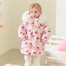 mollimelli 草莓鋪棉外套
