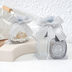 미소로운 망사주머니 9 x 12 cm, 그레이, 10개