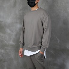 콘피아르 남성용 무지 맨투맨 조거 트레이닝 세트 TCSU16