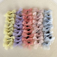 BEASOL 女童迷你蝴蝶結髮夾 5款 x 10件組