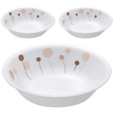 Corelle Brands 康寧餐具 花棉系列 深盤, 深盤3個, 白色, 3入