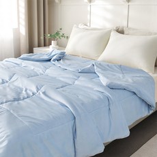 SOHEIM 拉普蘭超細纖維四季被, 粉藍色