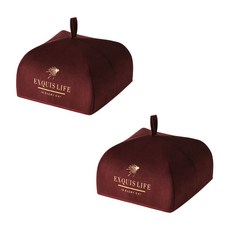 ANTS 天鵝絨保溫食品罩 紅色, 2入