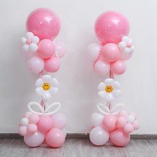 P&B UNITY 慶典活動派對用 05 大型氣球柱組, 1套, 粉紅色
