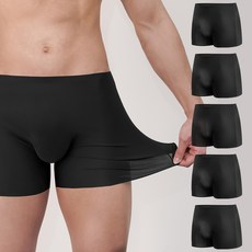 M4END 透氣性佳涼感材質男士用四角褲 MENS SKIN 5件組