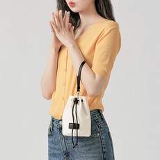 ADDEDIT 女性迷你束口包, 黑色