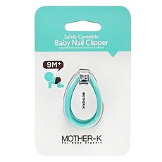MOTHER-K 嬰幼兒安全指甲剪 9個月以上適用, 薄荷綠色, 1個