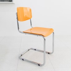 소담갤러리 머스타드 캔틸레버 식탁의자, 오렌지, 1개