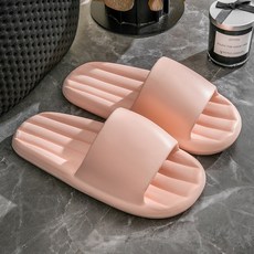 솔브리빙 로프모양 실내 푹신한 슬리퍼, 노멀핑크, 1세트