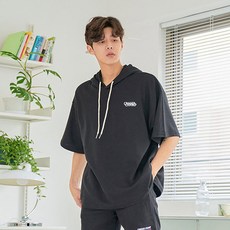 Cramp Big Size Club 男士獨特連帽短袖T恤