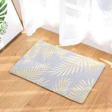 더플로우컴퍼니 香蕉葉 樹葉 綠意盎然印花 廚房門地墊, D2724-06