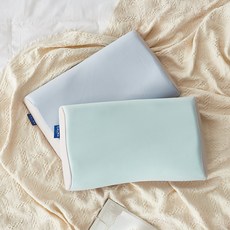 까르마 메디슬립 메모리폼 베개 2종 세트, 블루, 민트, 2개