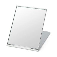 MUJI 無印良品 鋁製折疊鏡 大(164 x 126 x x 5.3mm), 銀色