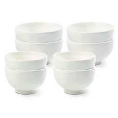 시라쿠스 메이플 공기 대접 세트, 화이트, 공기 4p + 대접 4p, 4세트