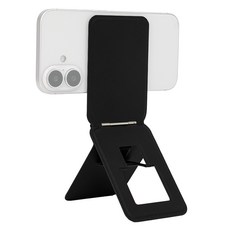 SPACE SHIELD MagSafe Snap-fit 三腳架 可折疊口袋手機三角支架, MagSafe Snap-fit 磁吸三腳架口袋支架, 1個, 黑色