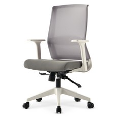 체어포커스 코다 K80 베이직 책상의자 화이트바디, 카키 + 그레이