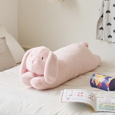 Modern House 柔軟觸感跳跳兔護欄靠墊, 粉紅色