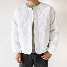 해리슨 남성용 오버핏 퀼팅 라운드 경량 패딩 가디건 TBC1033