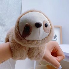 다다랜드 껌딱지 손목 부착가능 애착 밴드 인형, 20cm, 나무늘보, 1개