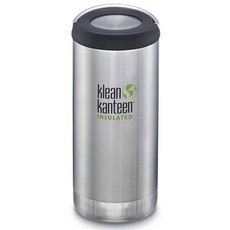 klean kanteen 經典按蓋保溫瓶, 銀色, 355ml, 1個
