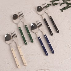 TINNY BLANC Reve 4人西式晚餐餐具組, 1套, 深色, 餐匙 4p + 餐叉 4p