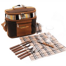 質感保溫野餐袋, 棕色