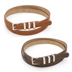 테드브라운 여성용 3중 가락지 벨트 15mm 2종 세트