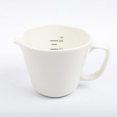 2deco 經典陶瓷量杯, 白色, 300ml, 1個