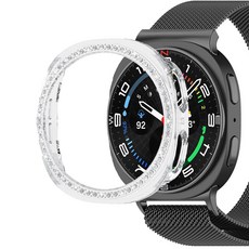 LuA lovel Galaxy Watch保護全覆蓋鑲鑽保護殼, 透明