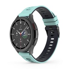 모란카노 갤럭시워치 투톤 실리콘 스트랩 20mm, 민트