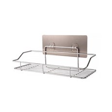 I Love Home 不鏽鋼浴室黏貼式廚房收納架 中, 單一色, 1個