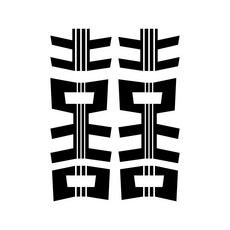 HTTP 傳統紋樣 磁磚 K0893 9626, 雙喜字紋流蘇掛飾, 1個