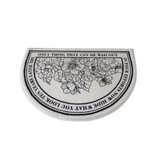 P31 花朵圓形地墊 D, 混合色, 1個