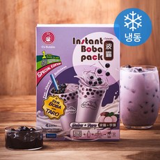 오스버블 인스턴트 보바팩 버블티 타로맛 4개입 (냉동), 260g, 1개