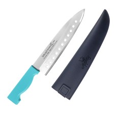 Seki-jo 鋸齒廚刀 + 刀鞘組, 1套, 薄荷綠