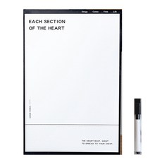 冰箱便籤紙+白板記號筆套組, 膠捲