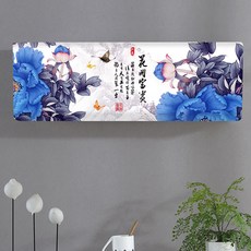 마켓A 중국풍 공작꽃 에어컨커버, 꽃4