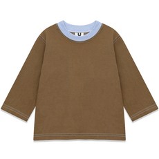 LITTLE RABBIT Golden Rabbit兒童款拼色縫線長袖T恤