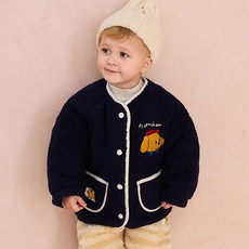 milkmile 童款幸運狗狗搖粒絨絎縫外套