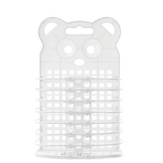 비제스코 곰돌이 벽 붙착 빨래 바구니, 화이트, 1개