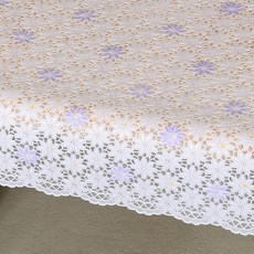 MONESPACE 防水蕾絲桌布 1號, 混合色, 4人座(180 x 135 cm), 1個