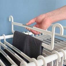 뱅크 논슬립 바지걸이 10p, 크림아이보리, 1개