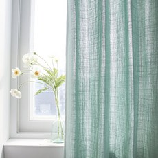 Maison Textile April 素色亞麻感窗簾, 薄荷綠