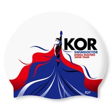 SD7 成人用矽膠泳帽 Top Korea SGL-CA423, 白色