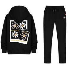 NESPA 男款雛菊圖案連帽外套+長褲 SUA_0024