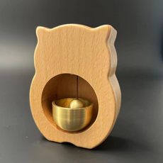 Treova 貓咪門鈴 磁鐵 冰箱磁鐵, 山毛櫸木貓咪