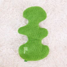 파스텔펫 반려동물 곡선 필로우 그린 쿠션, 혼합색상, 1개